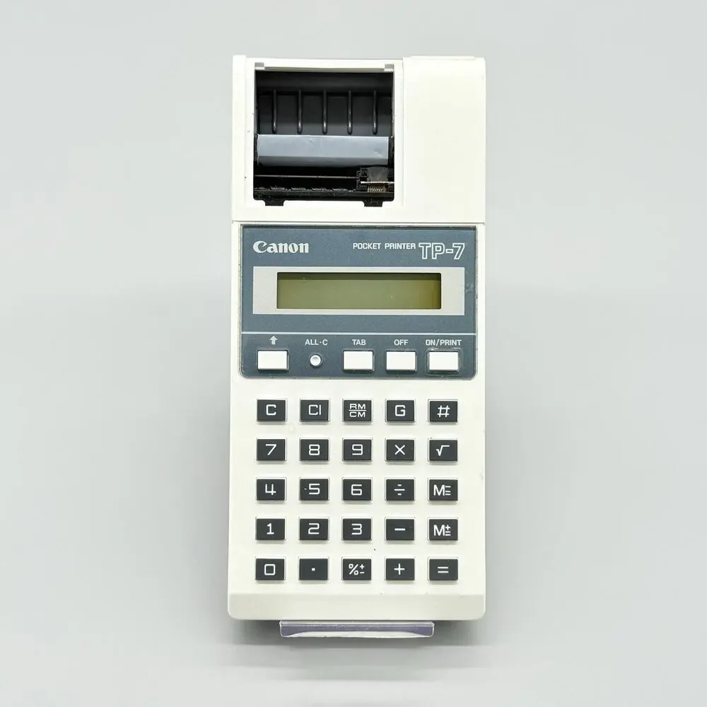 Canon TP-7 Pocket Printer Calculator Battery Operated Works As Is